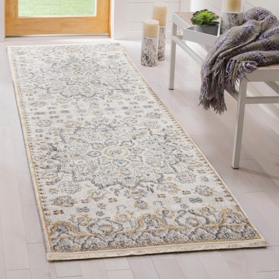 Kaleen Eddison Collection Silver Gray Throw Rug 2' x 2'7"