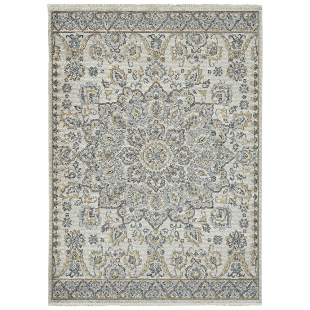 Kaleen Eddison Collection Silver Gray Runner 2'7" x 7'6"