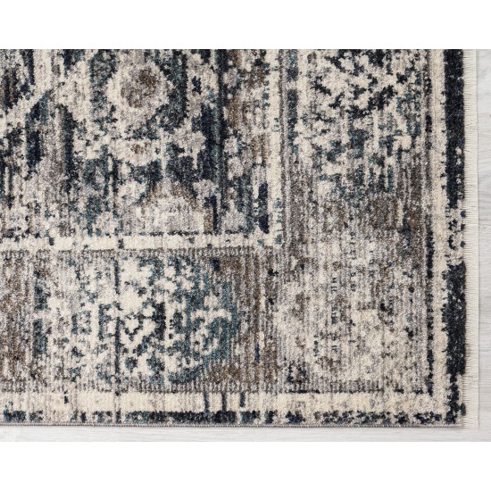Kaleen Eddison Collection Blue Navy Runner 2'7" x 7'6"
