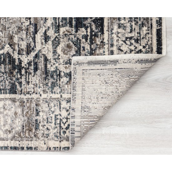 Kaleen Eddison Collection Blue Navy Runner 2'7" x 7'6"