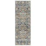 Kaleen Eddison Collection Multi Navy Runner 2'7" x 7'6"