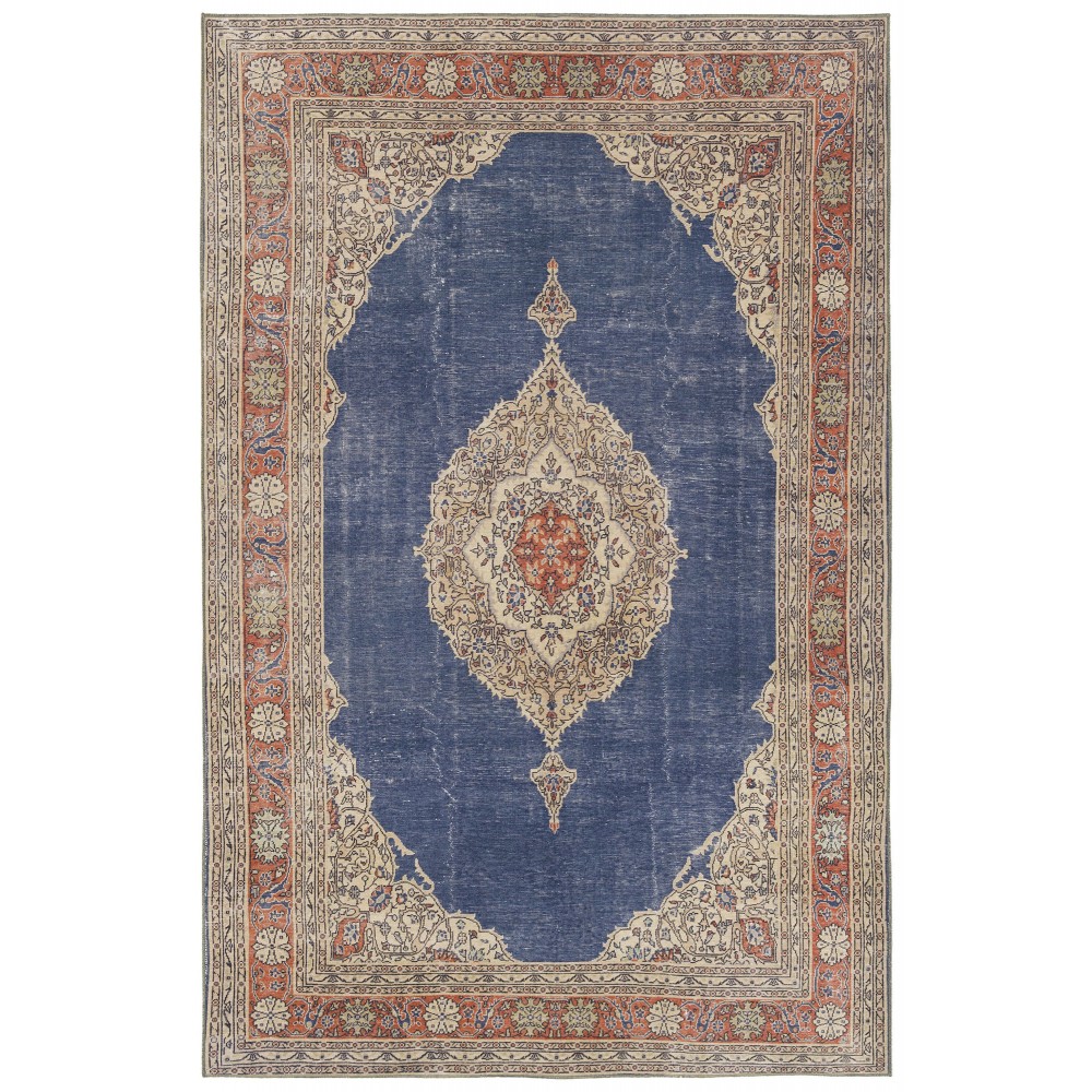 Kaleen Boho Patio Collection Dark Denim Runner 2'3" x 7'6"