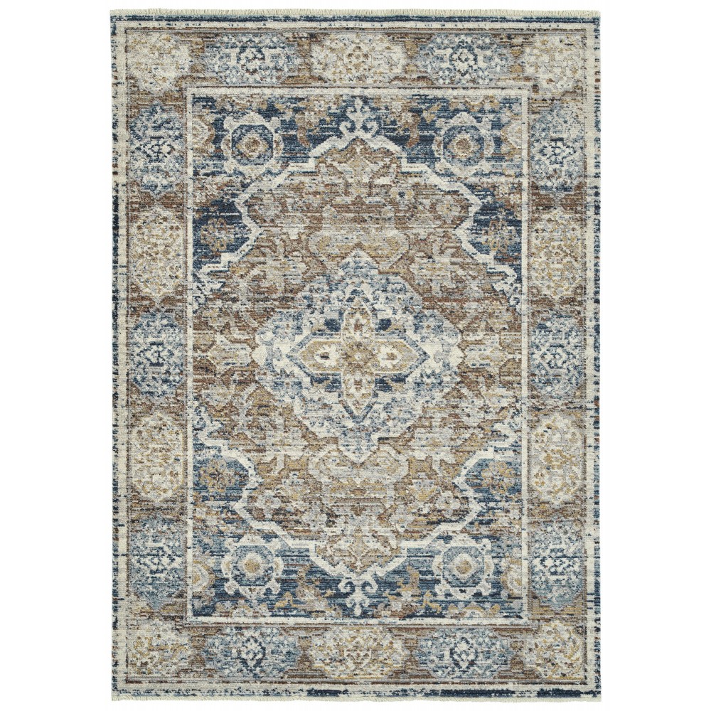 Kaleen Eddison Collection Multi Navy Area Rug 7'10" x 10'