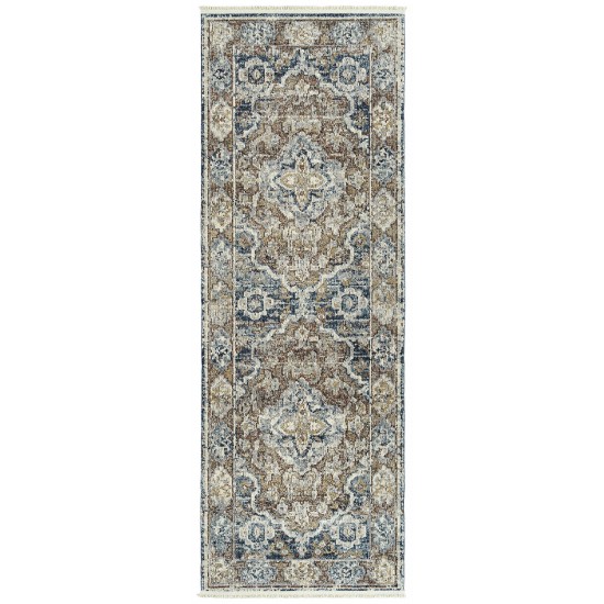 Kaleen Eddison Collection Multi Navy Area Rug 7'10" x 10'