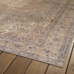 Kaleen Boho Patio Collection Light Taupe Throw Rug 2' x 3'