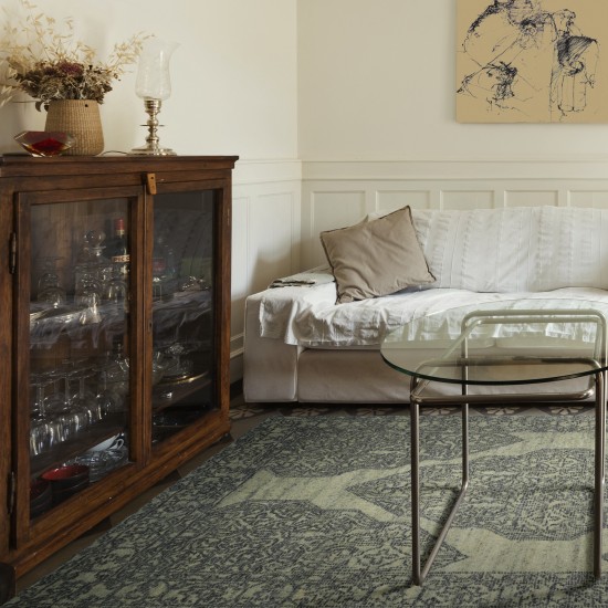 Kaleen Effete Collection Light Grey Runner 2'6" x 8'