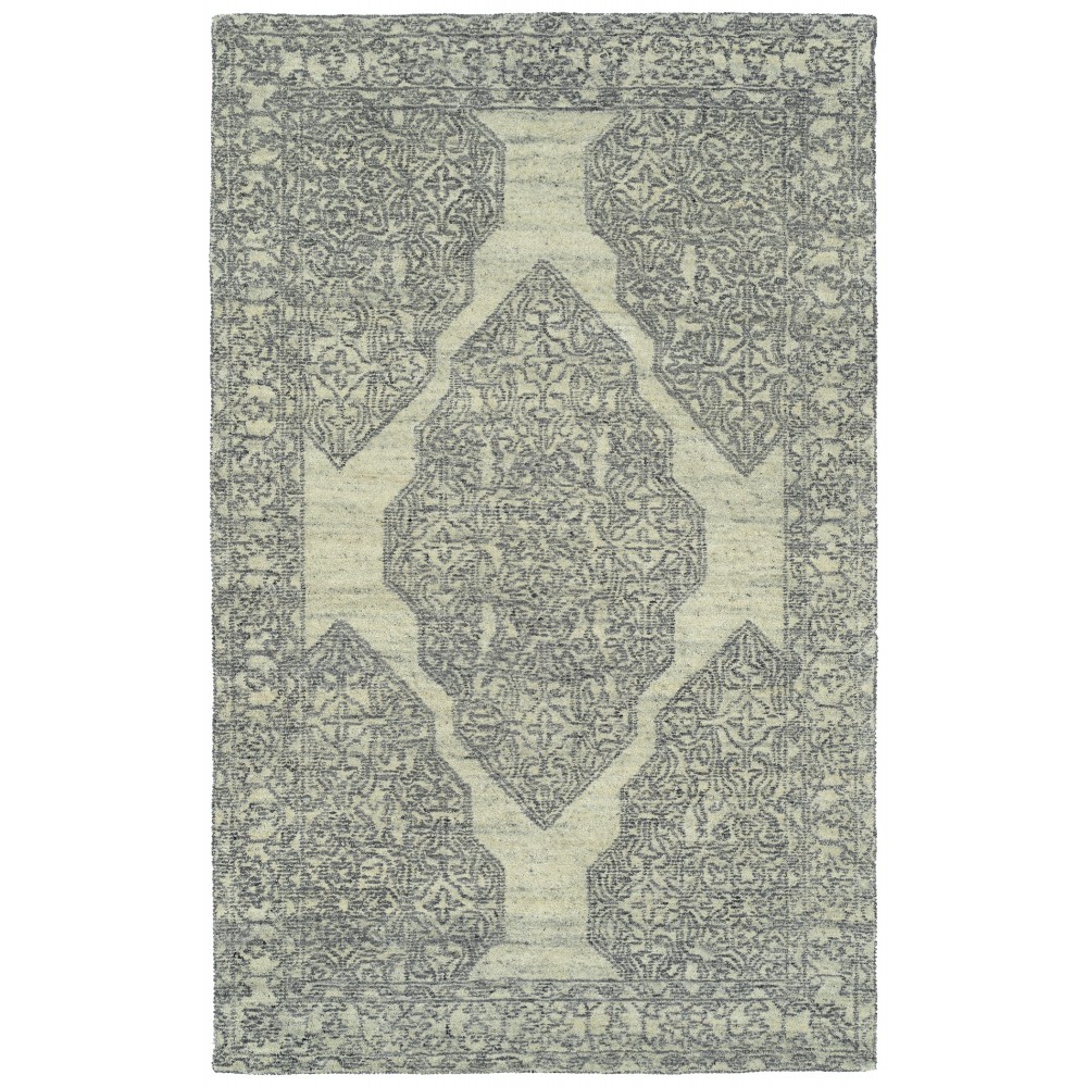 Kaleen Effete Collection Light Grey Area Rug 5'6" x 8'6"