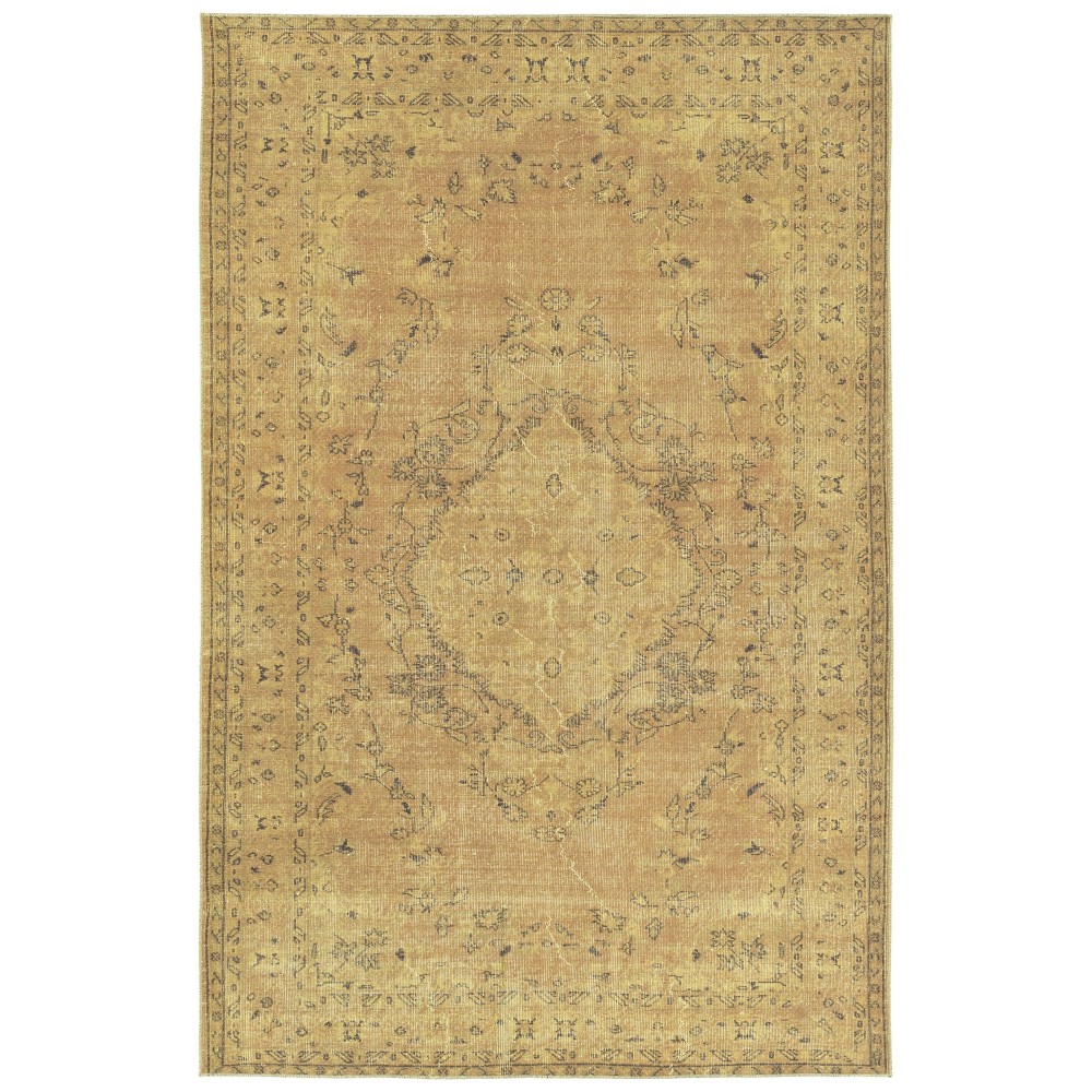 Kaleen Boho Patio Collection Bright Gold Runner 2'3" x 7'6"