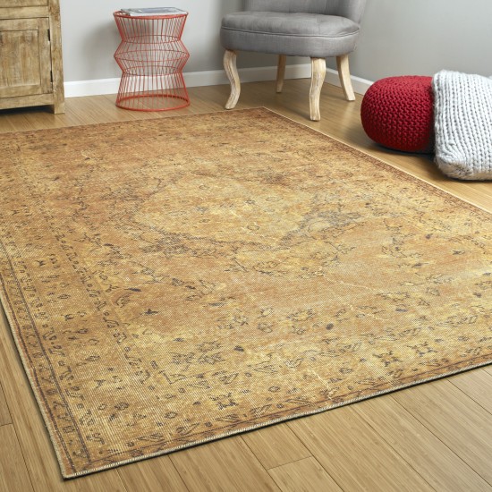 Kaleen Boho Patio Collection Bright Gold Area Rug 8' x 10'