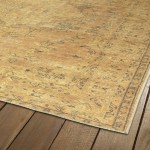 Kaleen Boho Patio Collection Bright Gold Area Rug 8' x 10'