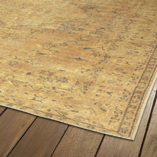 Kaleen Boho Patio Collection Bright Gold Area Rug 8' x 10'