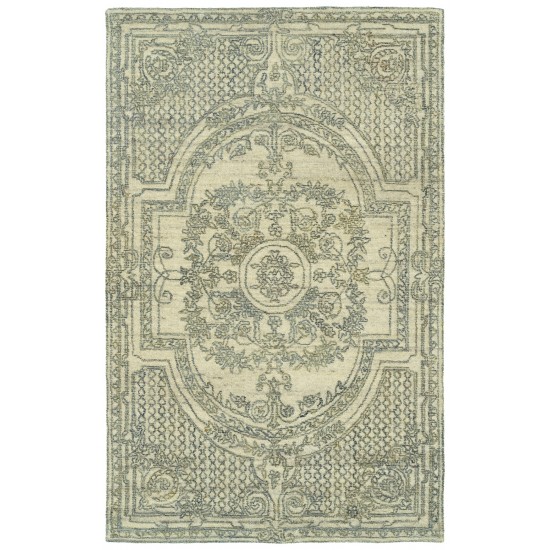 Kaleen Effete Collection Light Ivory Throw Rug 2' x 3'