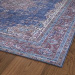 Kaleen Boho Patio Collection Blue Denim Runner 2'3" x 7'6"