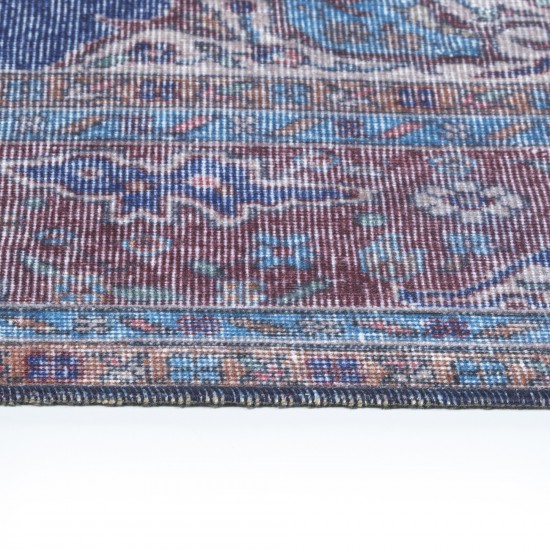 Kaleen Boho Patio Collection Blue Denim Runner 2'3" x 7'6"