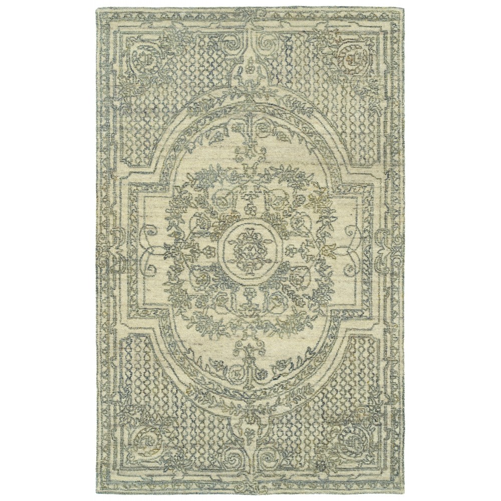 Kaleen Effete Collection Light Ivory Area Rug 5'6" x 8'6"