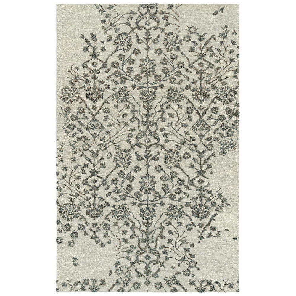 Kaleen Elijah Collection Linen Emerald Area Rug 4' x 6'