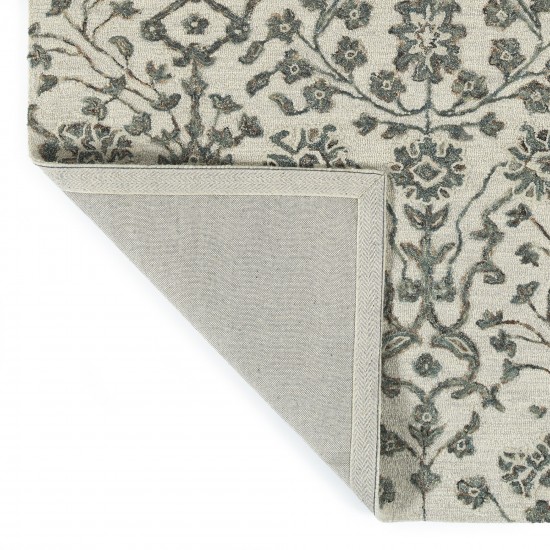 Kaleen Elijah Collection Linen Emerald Area Rug 4' x 6'