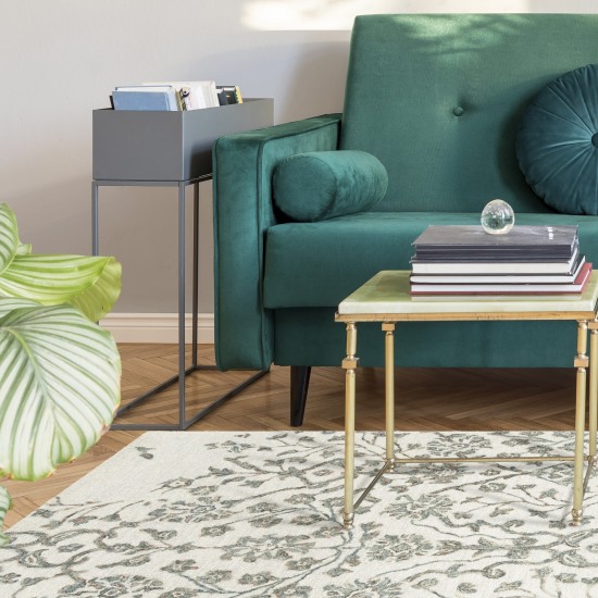 Kaleen Elijah Collection Linen Emerald Area Rug 4' x 6'