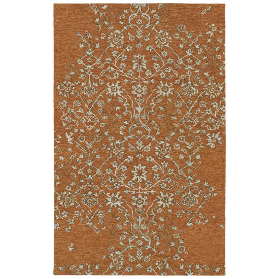 Kaleen Elijah Collection Dark Orange Area Rug 4' x 6'