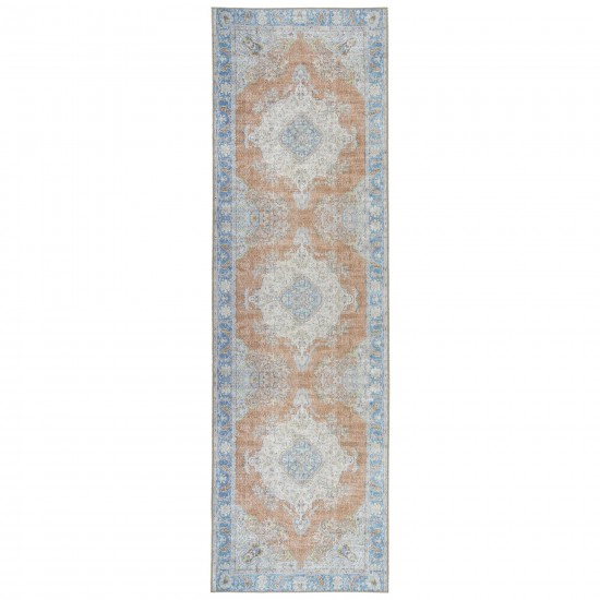 Kaleen Boho Patio Collection Light Copper Throw Rug 3' x 5'