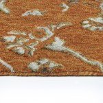 Kaleen Elijah Collection Dark Orange Area Rug 4' x 6'
