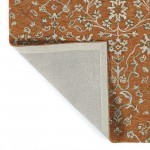 Kaleen Elijah Collection Dark Orange Area Rug 4' x 6'