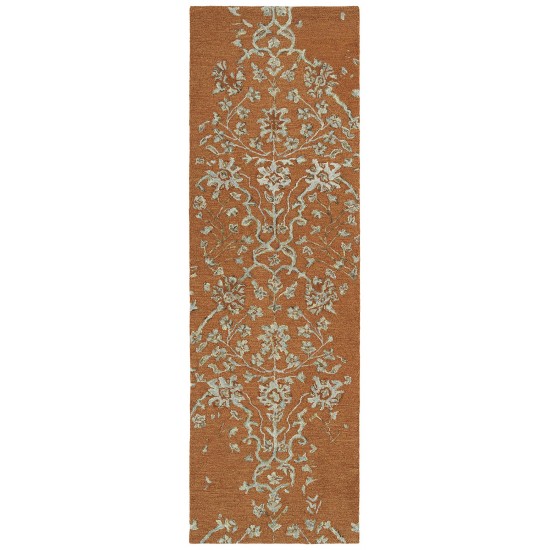 Kaleen Elijah Collection Dark Orange Area Rug 4' x 6'