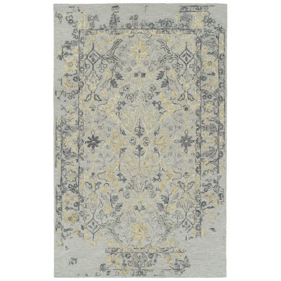 Kaleen Elijah Collection Light Silver Area Rug 4' x 6'