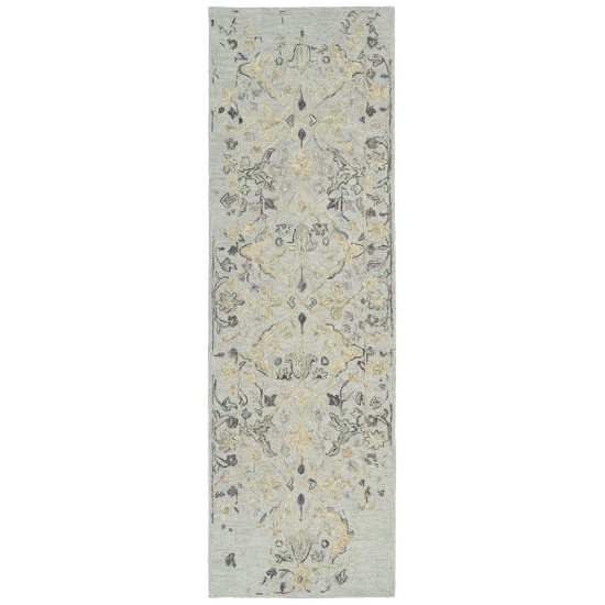 Kaleen Elijah Collection Light Silver Area Rug 4' x 6'