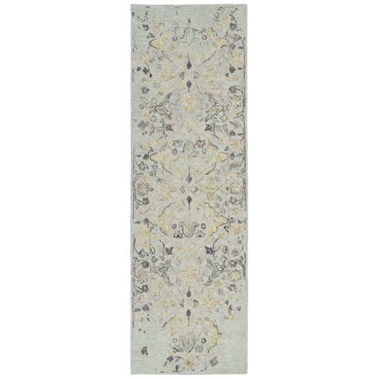 Kaleen Elijah Collection Light Silver Area Rug 9' x 13'