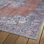 Kaleen Boho Patio Collection Dark Paprika Area Rug 5' x 7'6"
