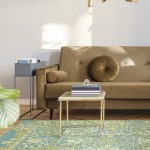 Kaleen Elijah Collection Dark Turquoise Runner 2'6" x 8'