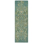 Kaleen Elijah Collection Dark Turquoise Runner 2'6" x 8'