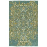 Kaleen Elijah Collection Dark Turquoise Area Rug 4' x 6'