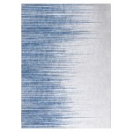 Kaleen Boho Patio Collection Blue LtBlue Throw Rug 2' x 3'