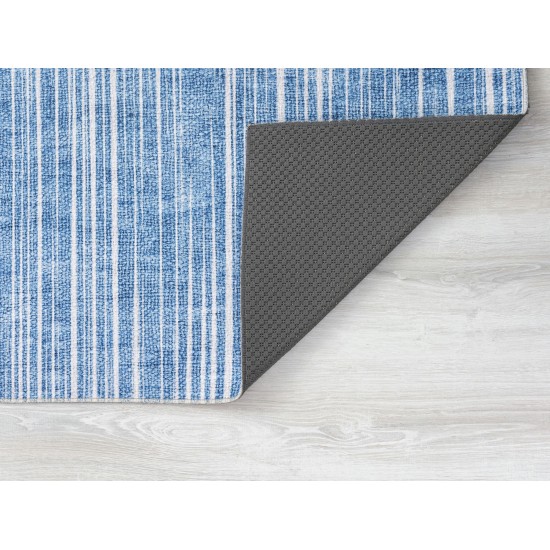 Kaleen Boho Patio Collection Blue LtBlue Throw Rug 2' x 3'