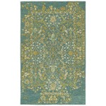 Kaleen Elijah Collection Dark Turquoise Area Rug 8' x 10'