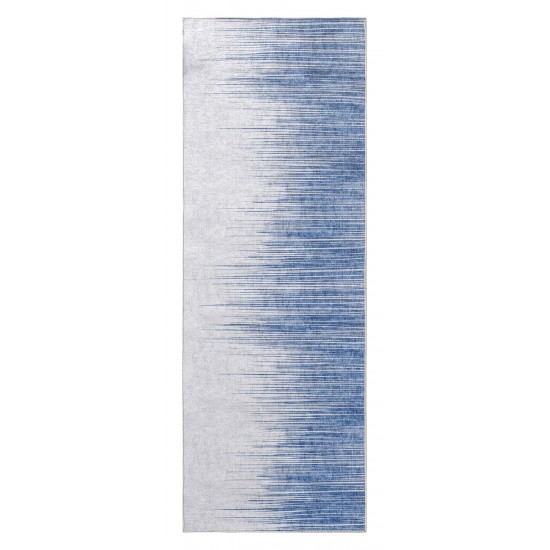 Kaleen Boho Patio Collection Blue LtBlue Throw Rug 2' x 3'