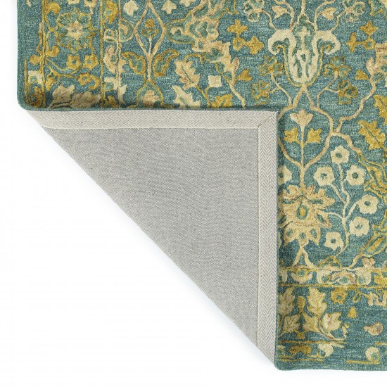 Kaleen Elijah Collection Dark Turquoise Area Rug 9' x 13'