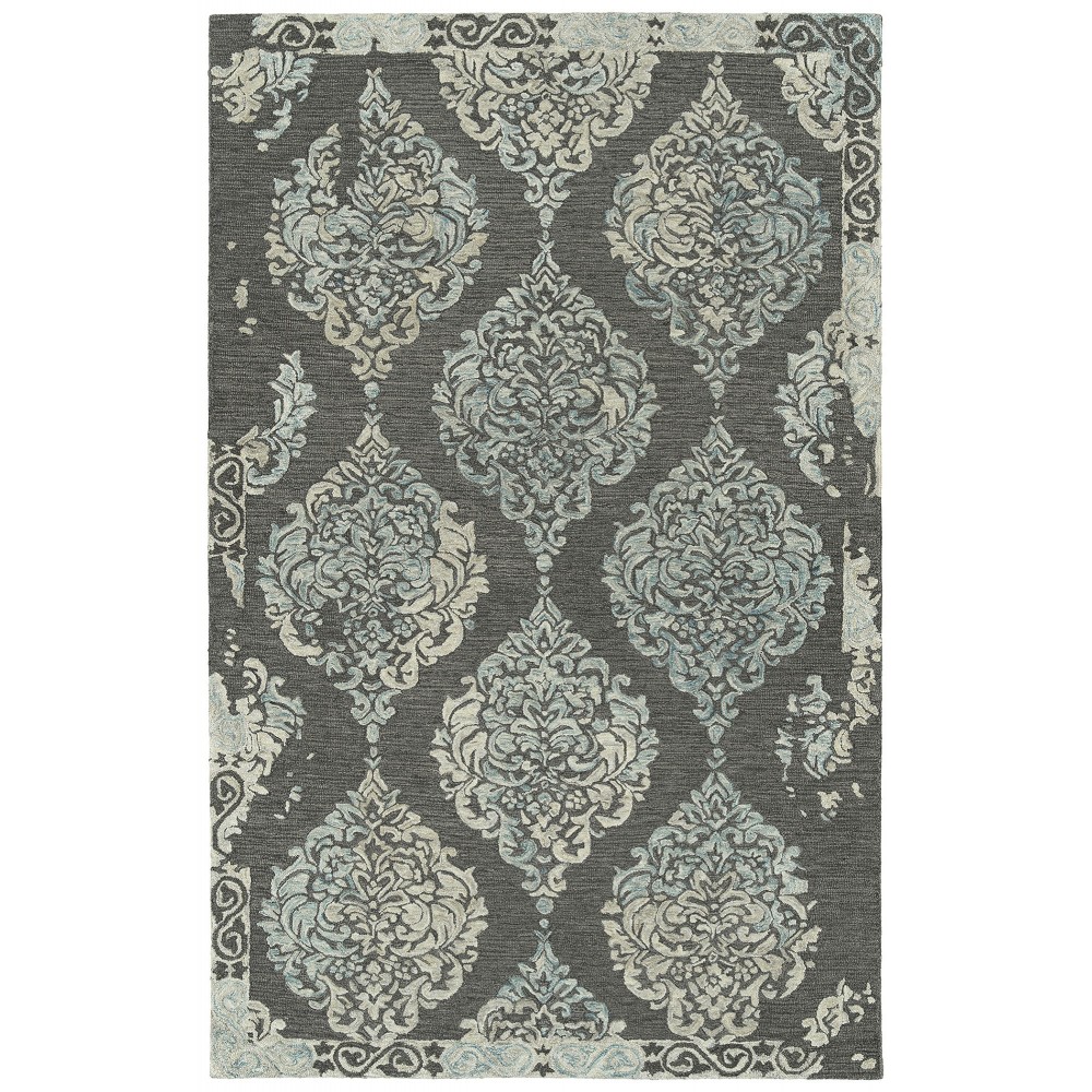 Kaleen Elijah Collection Dark Graphite Runner 2'6" x 8'