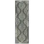 Kaleen Elijah Collection Dark Graphite Runner 2'6" x 8'