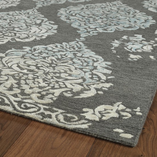 Kaleen Elijah Collection Dark Graphite Area Rug 4' x 6'