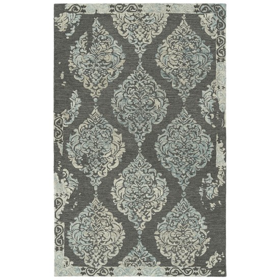 Kaleen Elijah Collection Dark Graphite Area Rug 5' x 7'9"