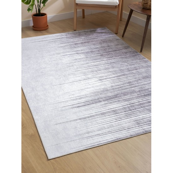 Kaleen Boho Patio Collection Light Pewter Area Rug 5' x 7'6"