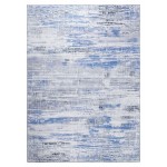 Kaleen Boho Patio Collection Blue White Throw Rug 2' x 3'