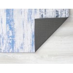 Kaleen Boho Patio Collection Blue White Area Rug 5' x 7'6"