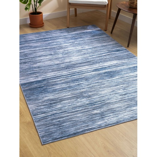 Kaleen Boho Patio Collection Dark Denim Throw Rug 2' x 3'