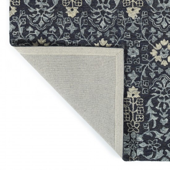 Kaleen Elijah Collection Navy Charcoal Area Rug 8' x 10'