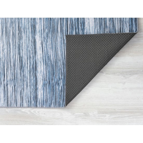 Kaleen Boho Patio Collection Dark Denim Area Rug 5' x 7'6"