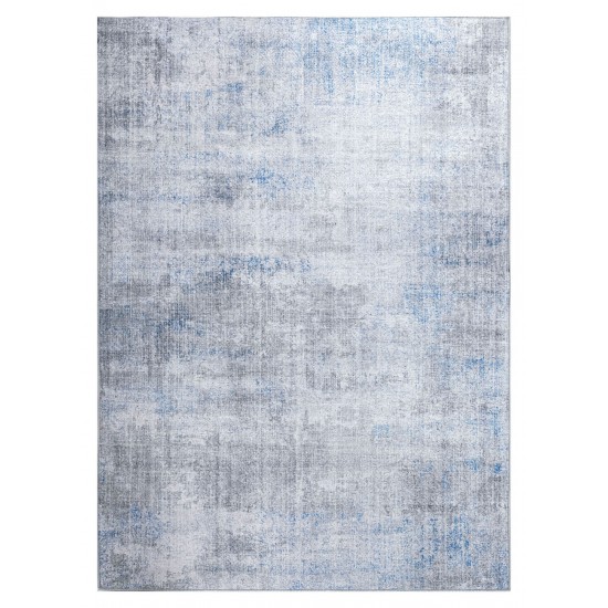 Kaleen Boho Patio Collection Blue Gray Throw Rug 2' x 3'